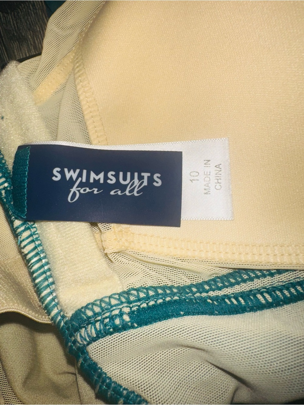 Swimsuits for All Woman’s Teal One-Piece Swimsuit with Ruching - Picture 5 of 8